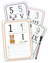 Opakowanie Pisz i zmazuj - Cyfry 11 kart + pisak