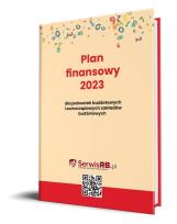 Okładka książki Plan finansowy 2023 dla jednostek budżetowych i samorządowych zakładów budżetowych