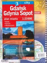 Okładka książki Plan - Gdańsk, Gdynia, Sopot + altas sam. Polski