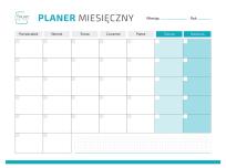 Opakowanie Planer magnetyczny niebieski + marker