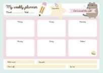 Opakowanie Planner A4 tygodniowy Pusheen BPSA40023