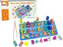 Opakowanie Plansza drewniana edukacyjna 5w1