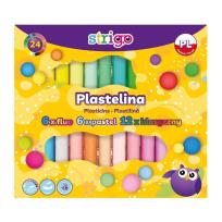 Opakowanie Plastelina 24 kolory STRIGO