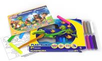 Opakowanie Plastelina 24 kolory + wyklejanka A5/10K