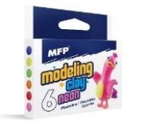 Opakowanie Plastelina neonowa 6 kolorów 100g