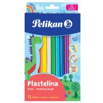 Opakowanie Plastelina Pelikan 200gr 12 kolorów