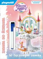 Okładka książki Playmobil Princess Magic. W tęczowym zamku. Zadania do ścierania