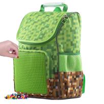 Opakowanie Plecak szkolny Kratka z zielonym panelem