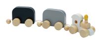 Opakowanie Pociąg urodzinowy zabawki drewniane
