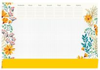 Opakowanie Podkład na biurko notes B3 - kwiaty