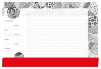 Opakowanie Podkład na biurko notes B3 - mandala do kolorowani