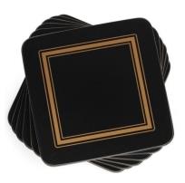 Opakowanie Podkładki pod kubek małe czarne 6szt