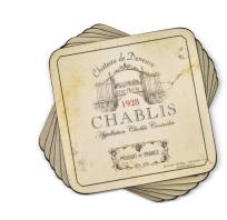 Opakowanie Podkładki pod kubek małe Francuskie Wina 6szt