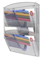 Opakowanie Pojemnik wiszący na katalogi srebrny