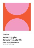 Okładka książki Polska krytyka feministyczna lat 90.