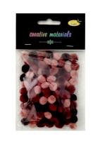 Opakowanie Pomopmy akrylowe brązowa 10mm 100szt