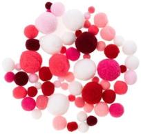 Opakowanie Pompony białe i w odcienach różowego 20g