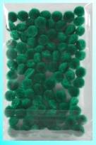Opakowanie Pompony ciemnozielone 10mm 100szt