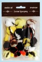 Opakowanie Pompony kolorowe 10-38mm 30szt