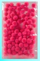 Opakowanie Pompony pink 10mm 100szt