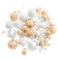 Opakowanie Pompony poliestrowe metalizowane mix 100szt