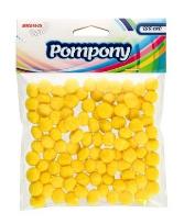 Opakowanie Pompony żółte 10mm 100szt