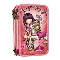 Opakowanie Potrójny Piórnik z Wyposażeniem Gorjuss Carousel