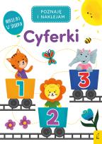 Okładka książki Poznaję i naklejam. Cyferki