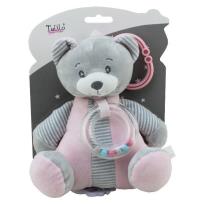 Opakowanie Pozytywka miś różowy 18cm