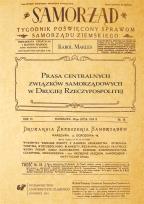 Okładka książki Prasa centralnych związków samorządowych...