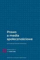 Okładka książki Prawo a media społecznościowe
