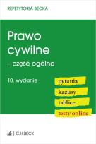 Okładka książki Prawo cywilne - część ogólna. Pytania. Kazusy. Tablice. Testy online