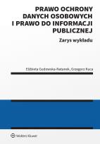 Okładka książki Prawo ochrony danych osobowych i prawo do informacji publicznej
