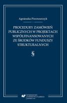 Okładka książki Procedury zamówień publicznych w projektach...