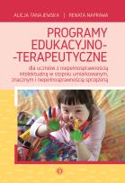 Okładka książki Programy edukacyjno-terapeutyczne dla uczniów z niepełnosprawnością intelektualną w stopniu umiarkowanym znacznym i niepełnosprawnością sprzężoną