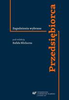 Okładka książki Przedsiębiorca. Zagadnienia wybrane
