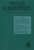 Opakowanie Przegląd Humanistyczny 1/2024