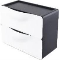 Opakowanie Przybornik nabiurkowy 2 - komorowy czarny