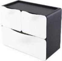 Opakowanie Przybornik nabiurkowy 3 - komorowy czarny