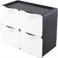 Opakowanie Przybornik nabiurkowy 4 - komorowy czarny