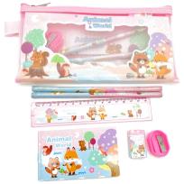 Opakowanie Przybory szkolne zwierzęta