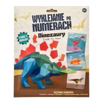 Opakowanie Przyklejanie po numerach. Dino