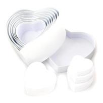 Opakowanie Pudełka serca białe 12szt