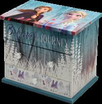 Opakowanie Pudełko na biżuterię z lusterkiem, brokatem i efektami dźwiękowymi  Frozen WD20765