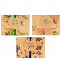 Opakowanie Pudełko na karty podarunkowe Kraft 3 szt.