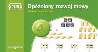 Okładka książki PUS Opóźniony rozwój mowy 4 Pierwsze słowa: jedzenie