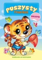Okładka książki Puszysty Tygrysek. Książka do kolorowania
