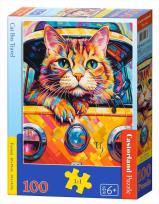 Opakowanie Puzzle 100 Cat Bus Travel CASTOR