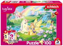 Opakowanie Puzzle 100 Schleich Bayala Magiczne Jednorożce + figurka 113348