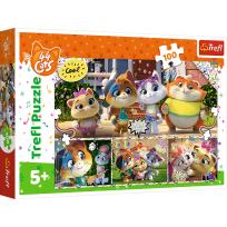 Opakowanie Puzzle 100 Zgrana ekipa przyjaciół TREFL